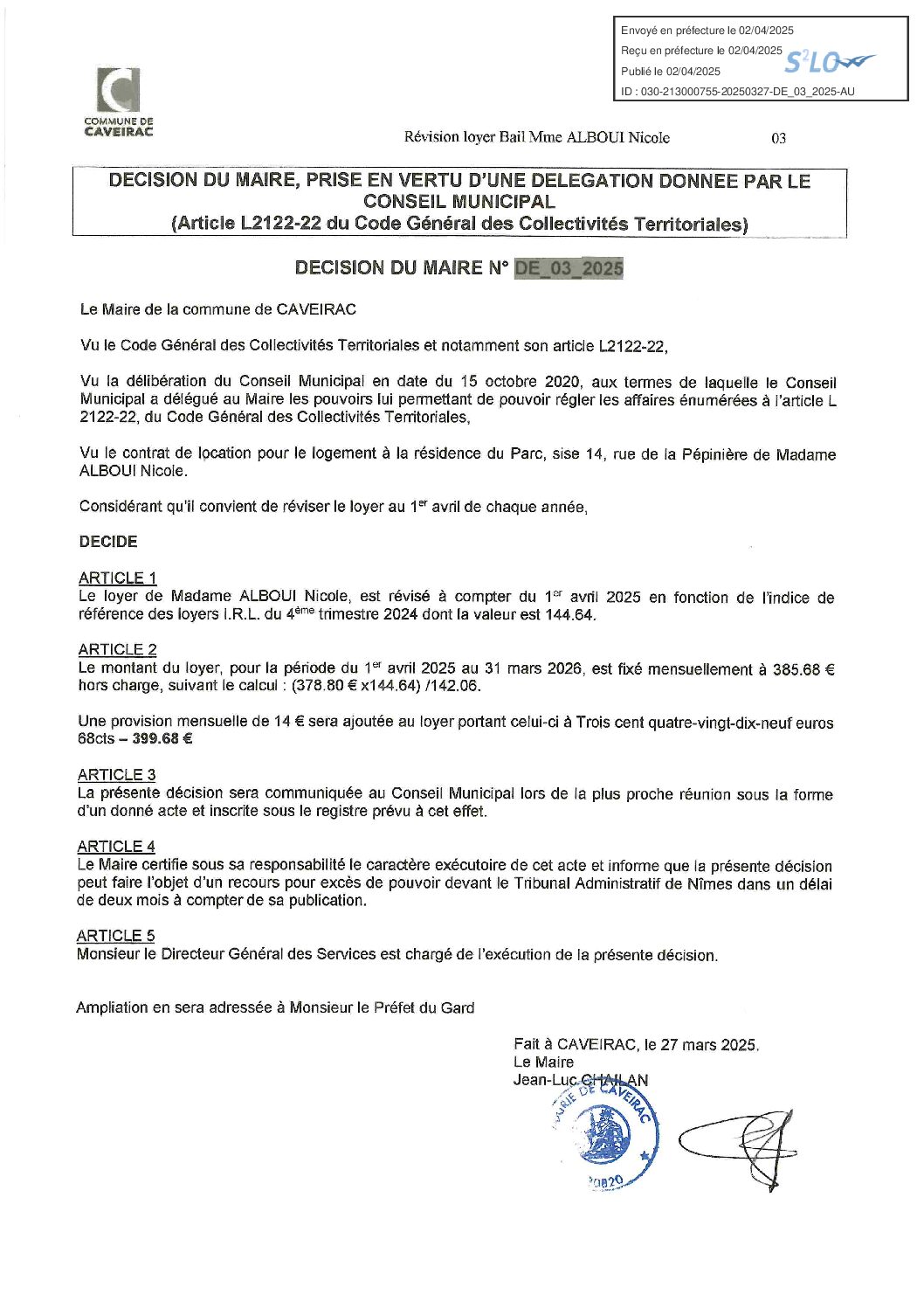 Aperçu du fichier D 03 2024 Révision loyer ALBOUI Nicole 
