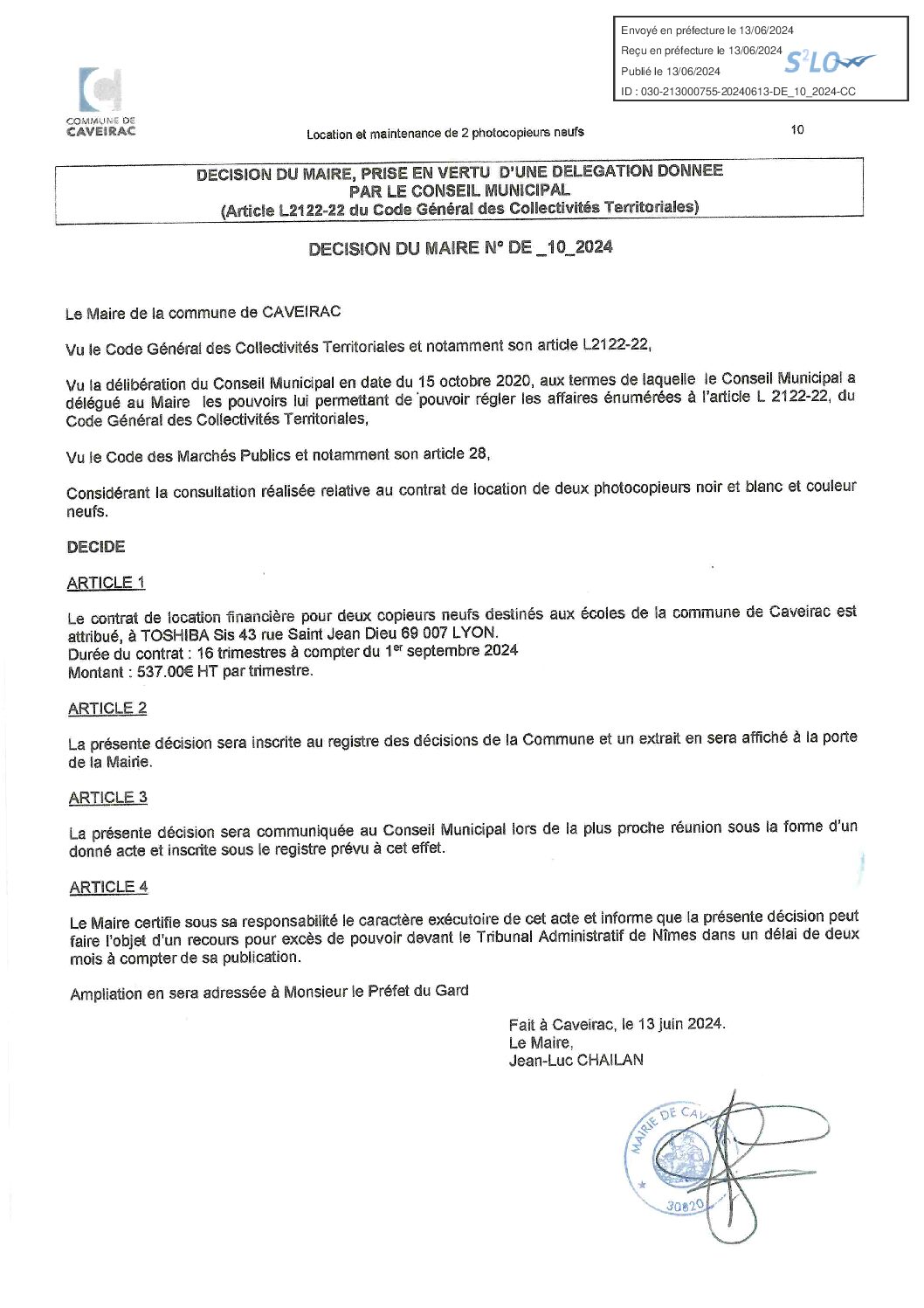 Aperçu du fichier Décision N°10-2024 